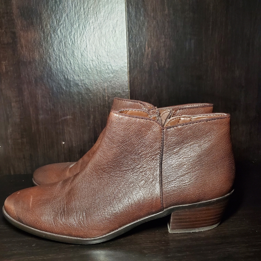 Sam Edelman Brown Leather Booties Size 8